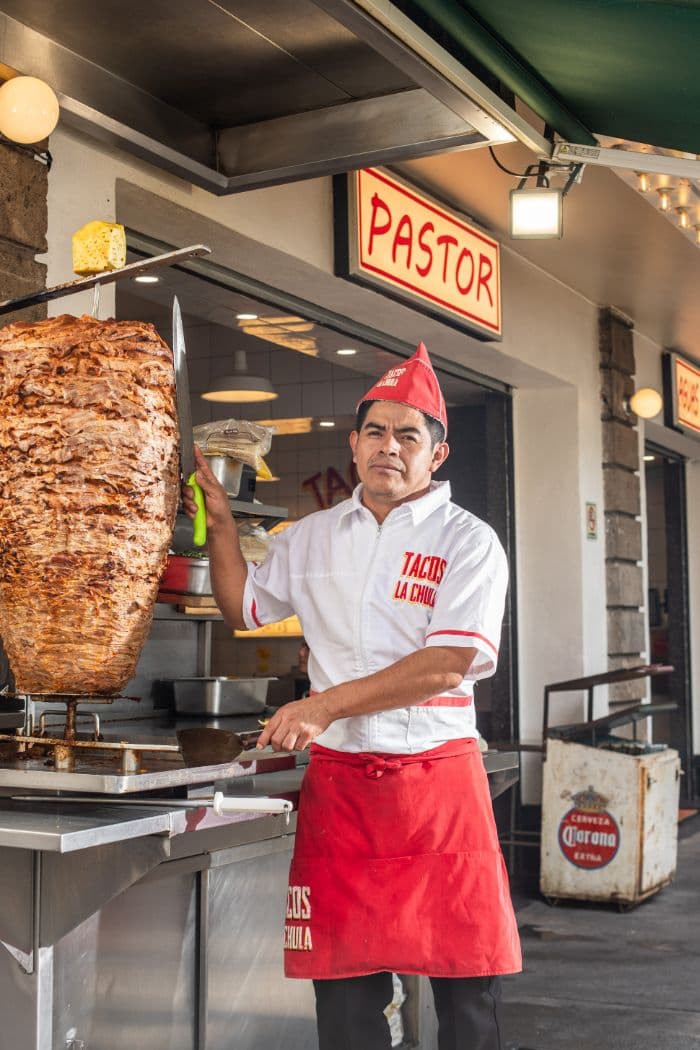 Trompo de pastor en Juárez
